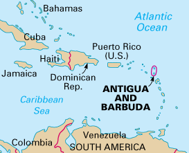 kaartje antigua en barbuda